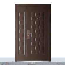 Медный цвет современная сталь главная дверная ворота Дверь безопасности качели графическое дизайн вилла.